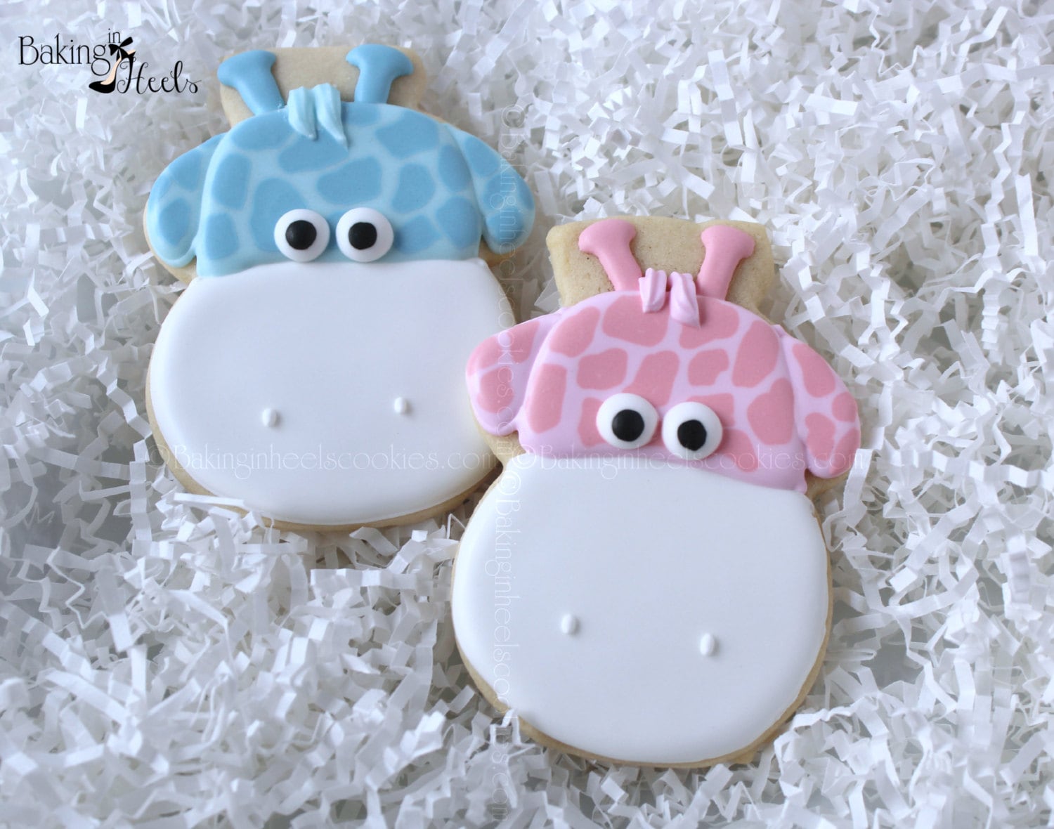 Baby Giraffe Decorated Cookies Baby Shower Cookies Baby