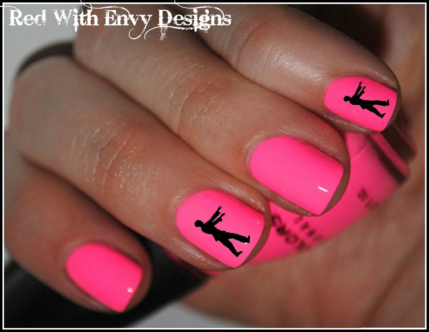 Zombie Nail Decals Set of 60