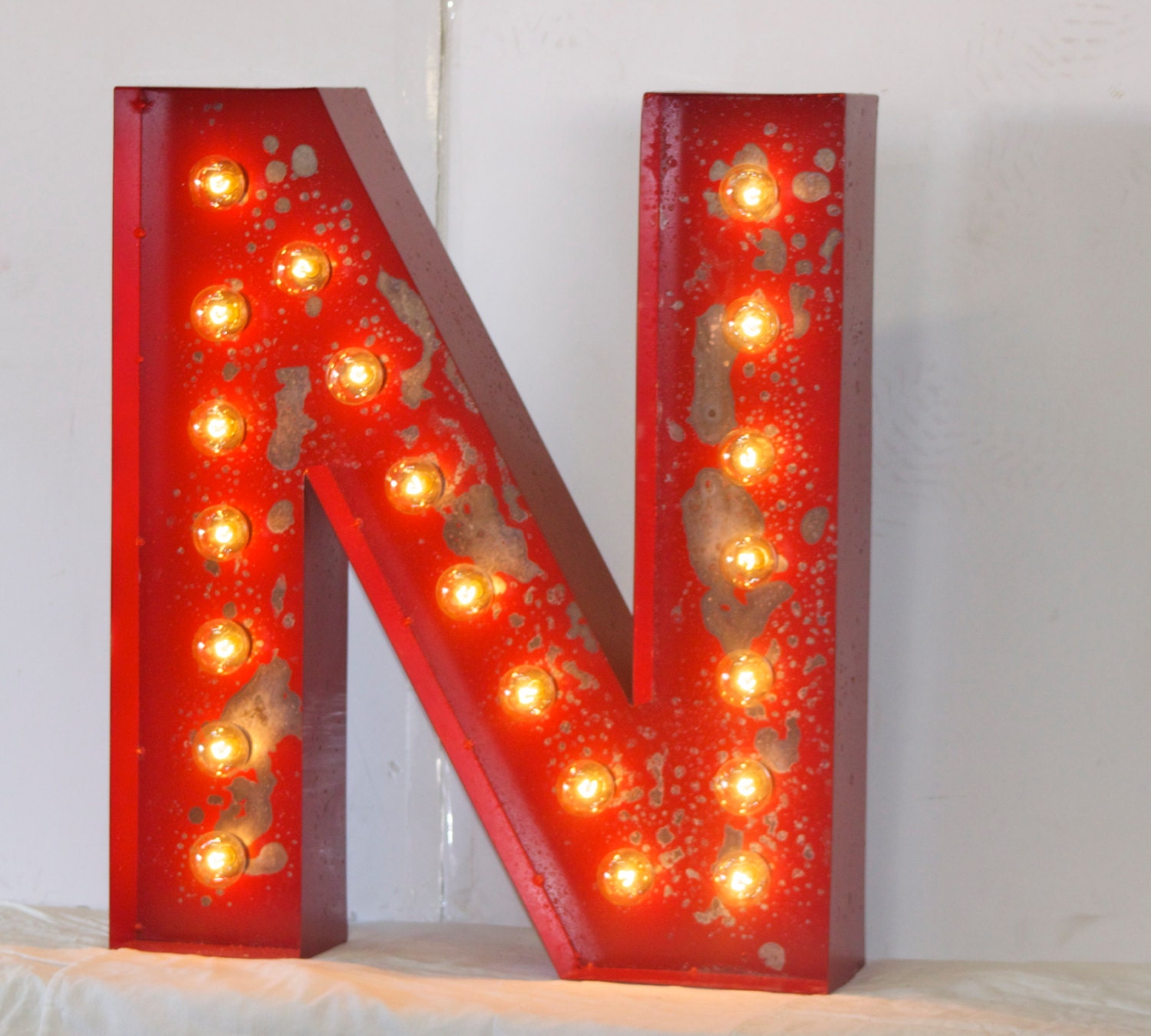 SALE 24 LARGE Old Vintage Style Marquee Letters by JunkArtGypsyz