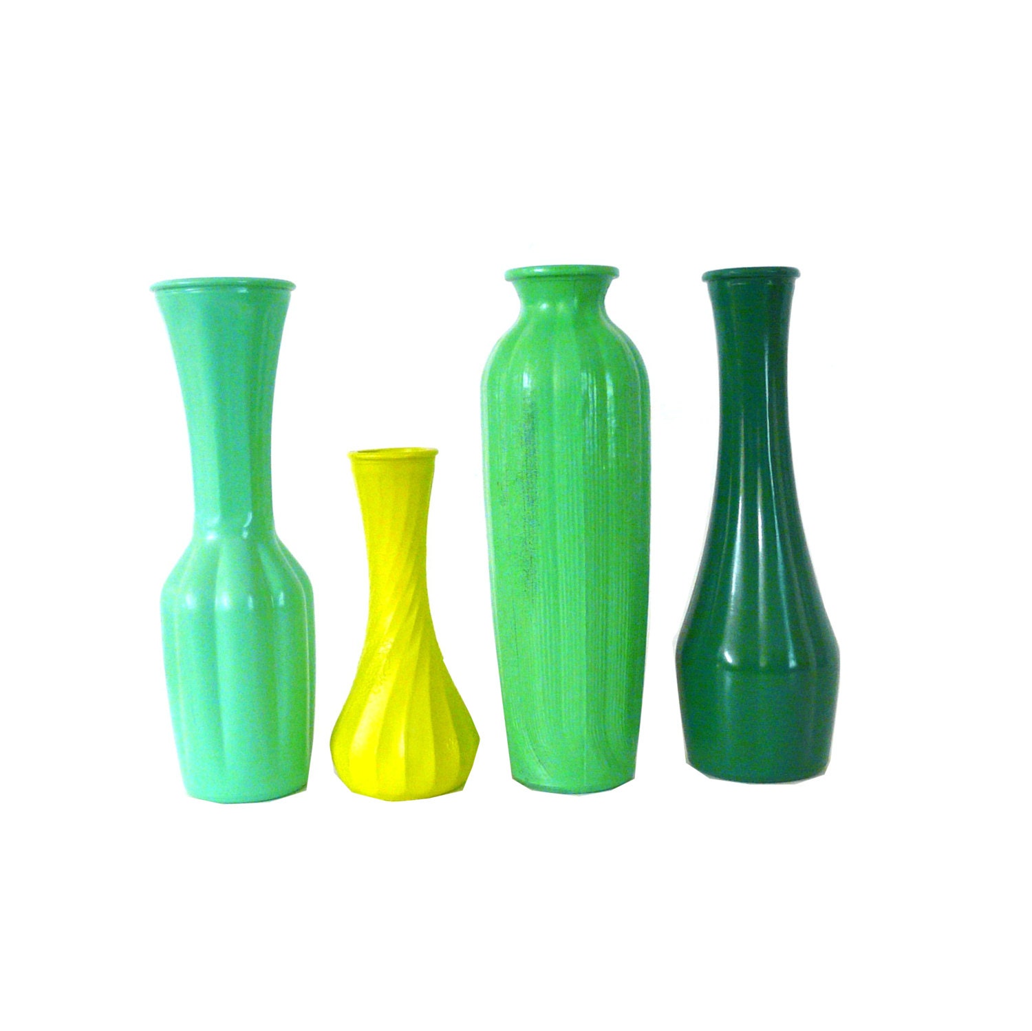 mint green vase set upcycled vases fall decor vases by nashpop