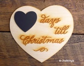 Christmas Chalkboard Sign Countdown Days till Christmas Sign Tree Decoration Ornament Chalk Board Il_170x135