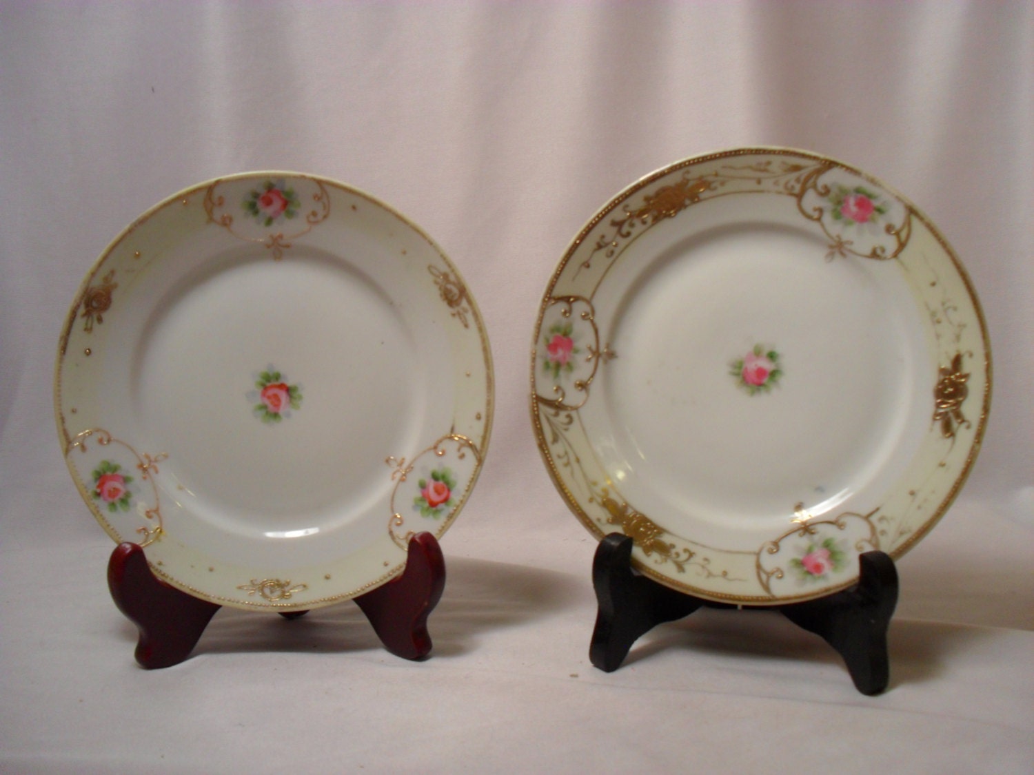 Set of Nippon Hand Painted Small Plates by itsfound on Etsy