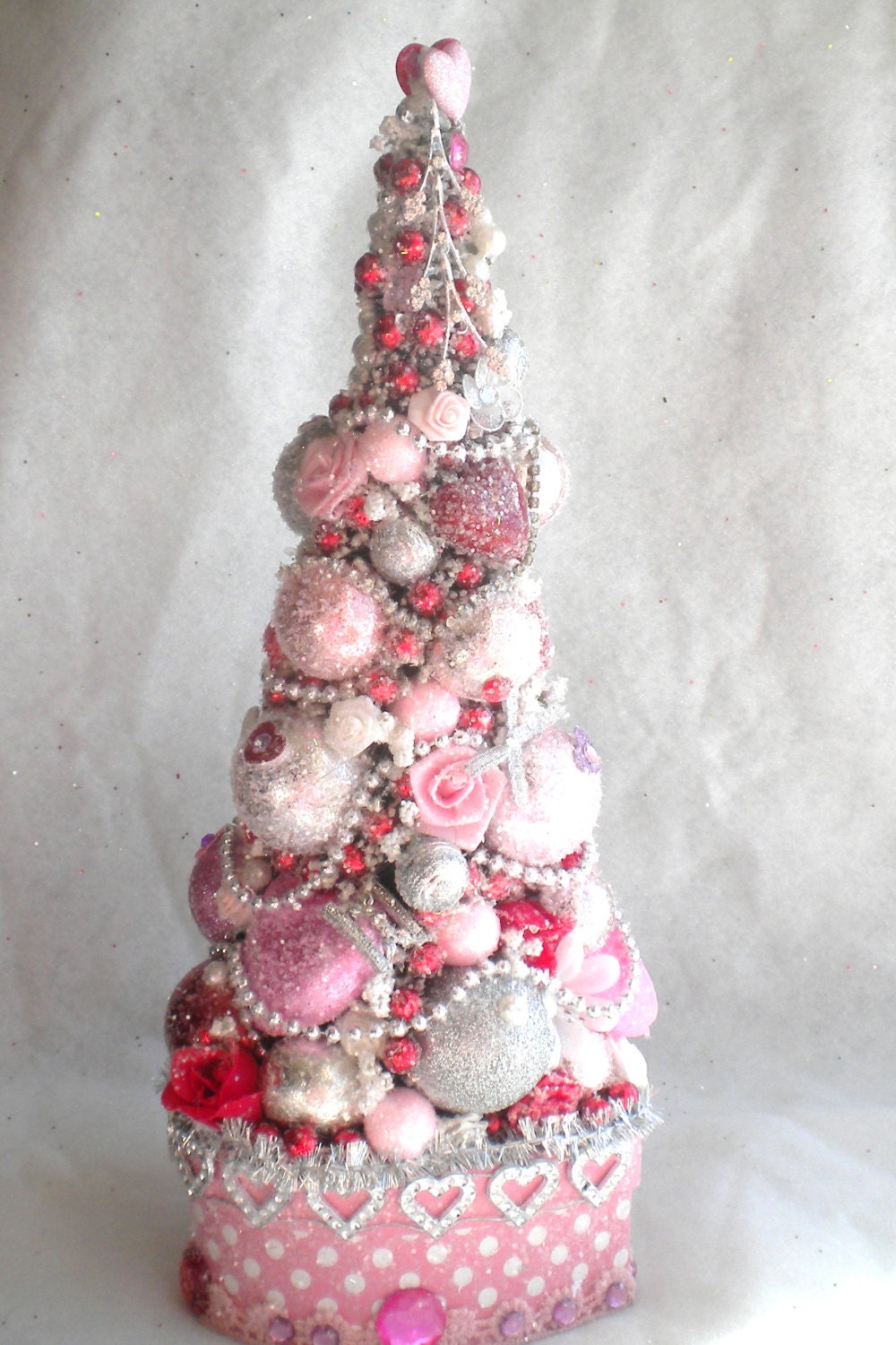 how tree a bottlebrush trim to Decoration by putzglitter Bottle Gift Valentine Silver brush tree