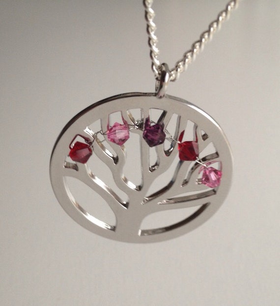 Items similar to Sale Birthstone Mother's Necklace Mothers ...