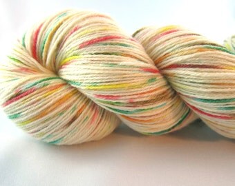Fall's Confetti: hand dyed sock yarn, hand painted yarn, fall, fall colors, speckled, fingering weight, merino silk
