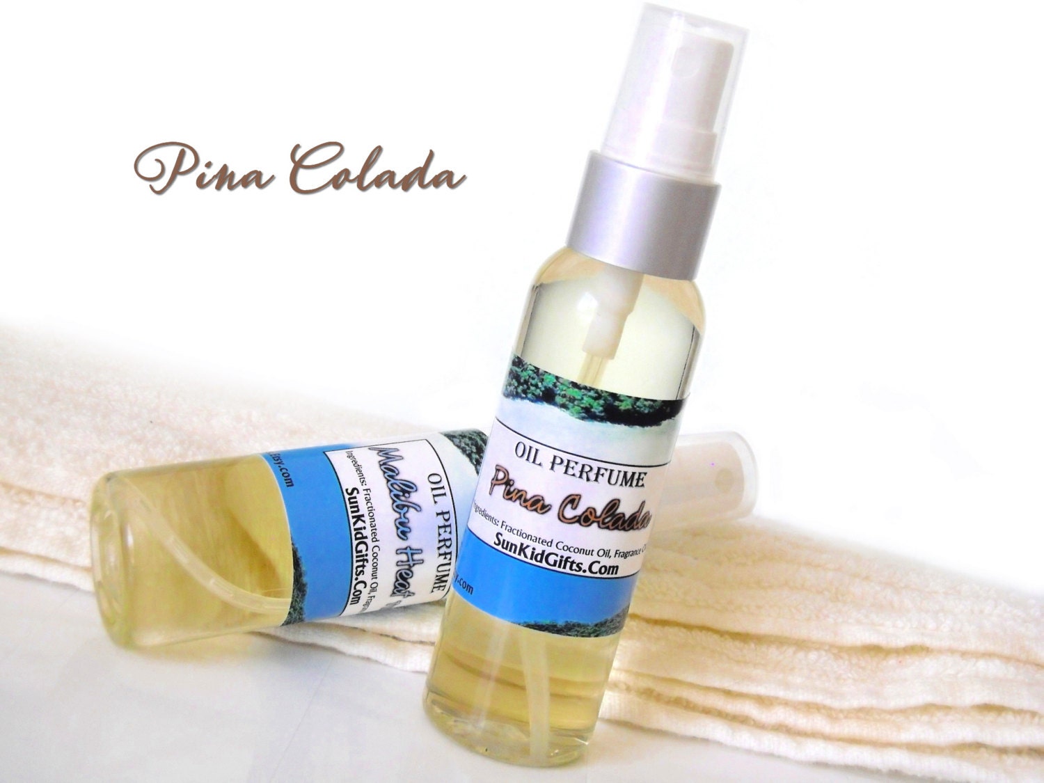 Pina Colada Oil Perfume Body Spray 2 ounces Moisturizing