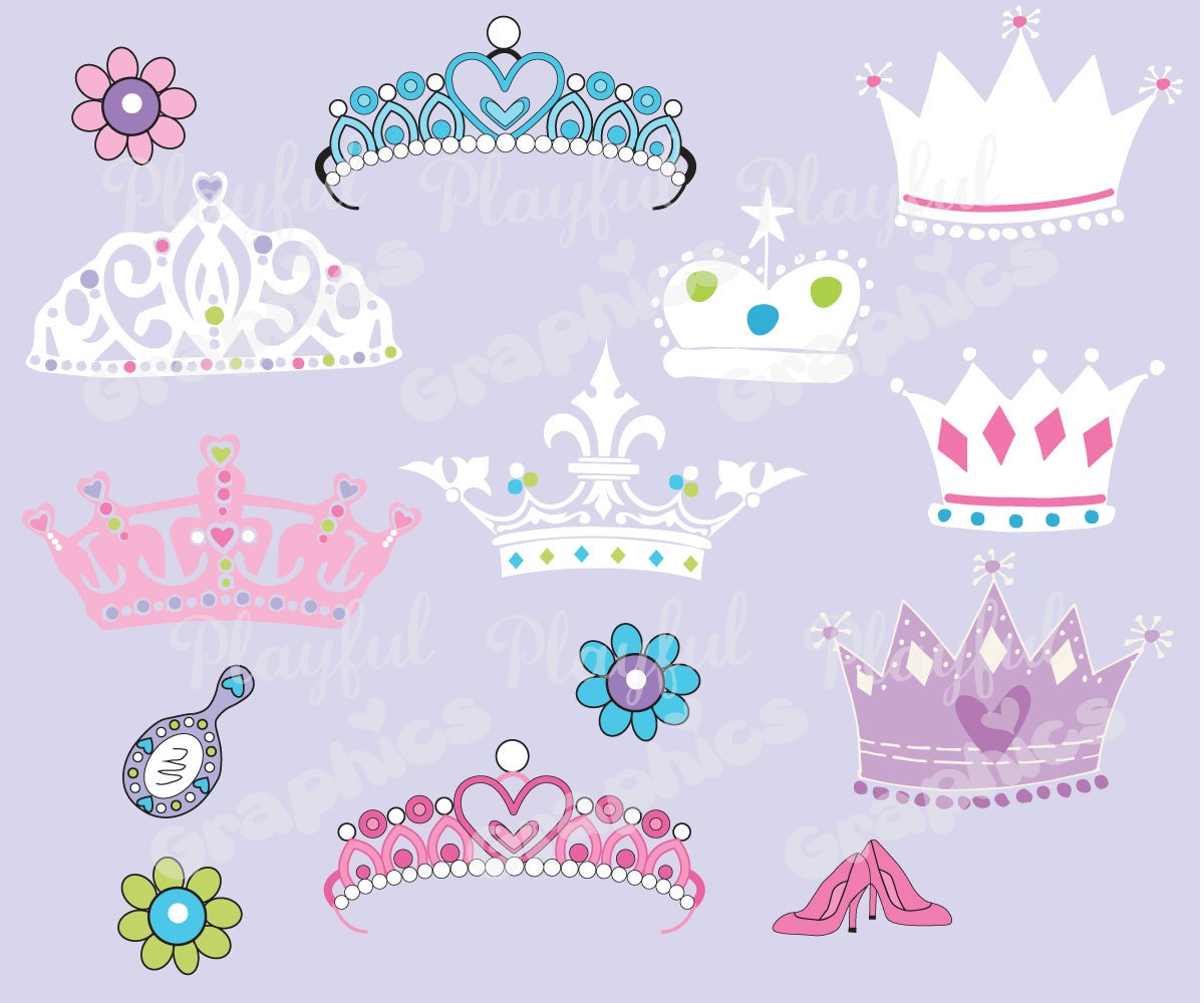 Download Princess Crown Clipart Princess Party Digital by ...