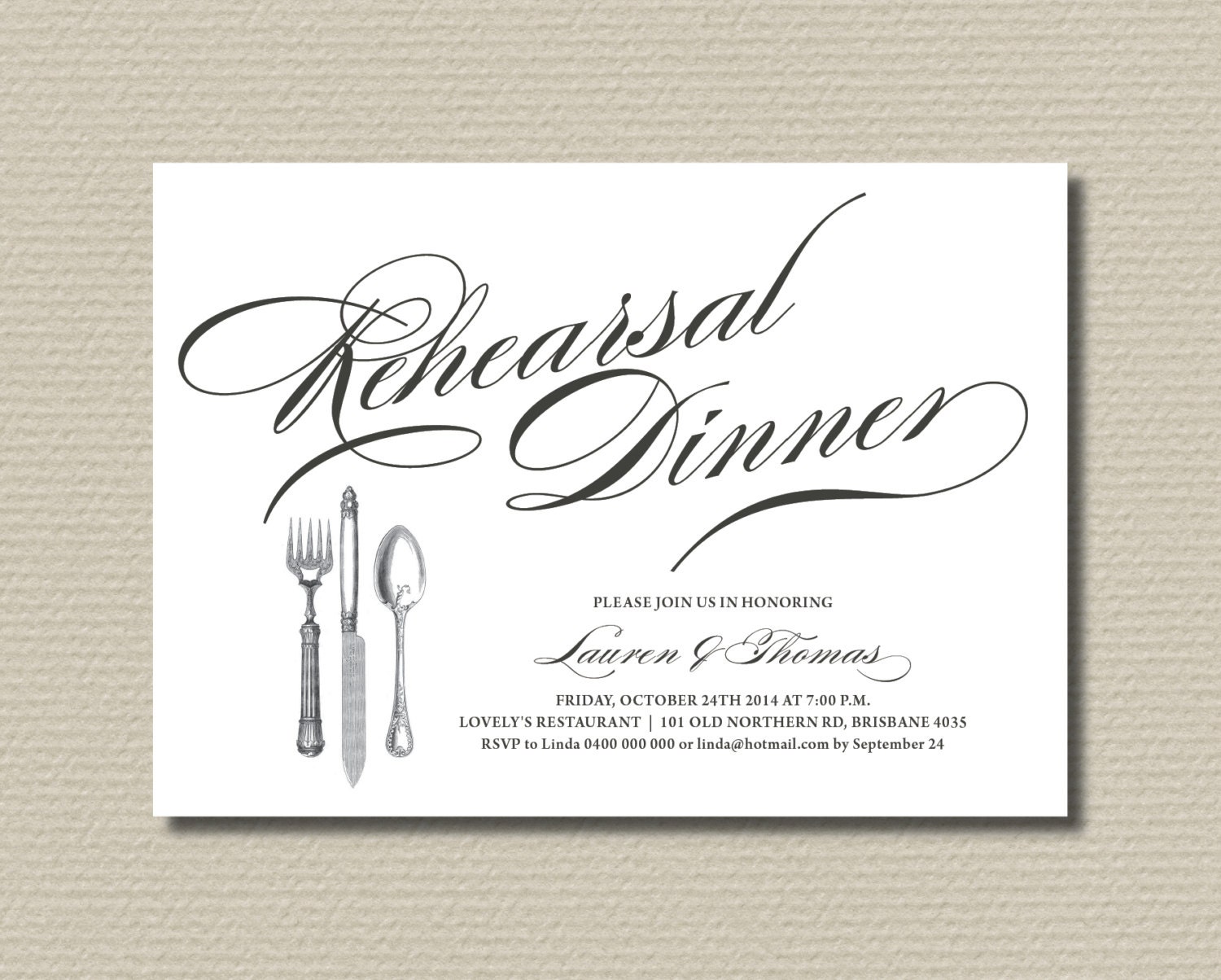 Printable Rehearsal Dinner Invitations Free 3