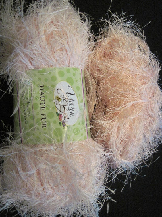 Yarn Bee Eyelash Haute Fur Yarn Dahlia Pink