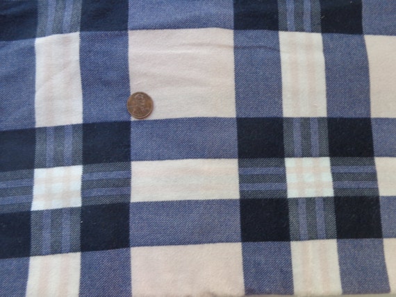 Items similar to Vintage Plaid Flannel Fabric on Etsy