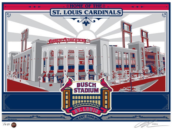 Busch Stadium Home of the St. Louis Cardinals by SportsPropaganda
