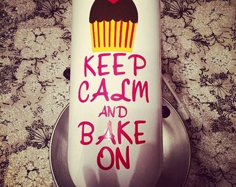 Keep Calm and Bake On Kitchenaid Mixer Decal