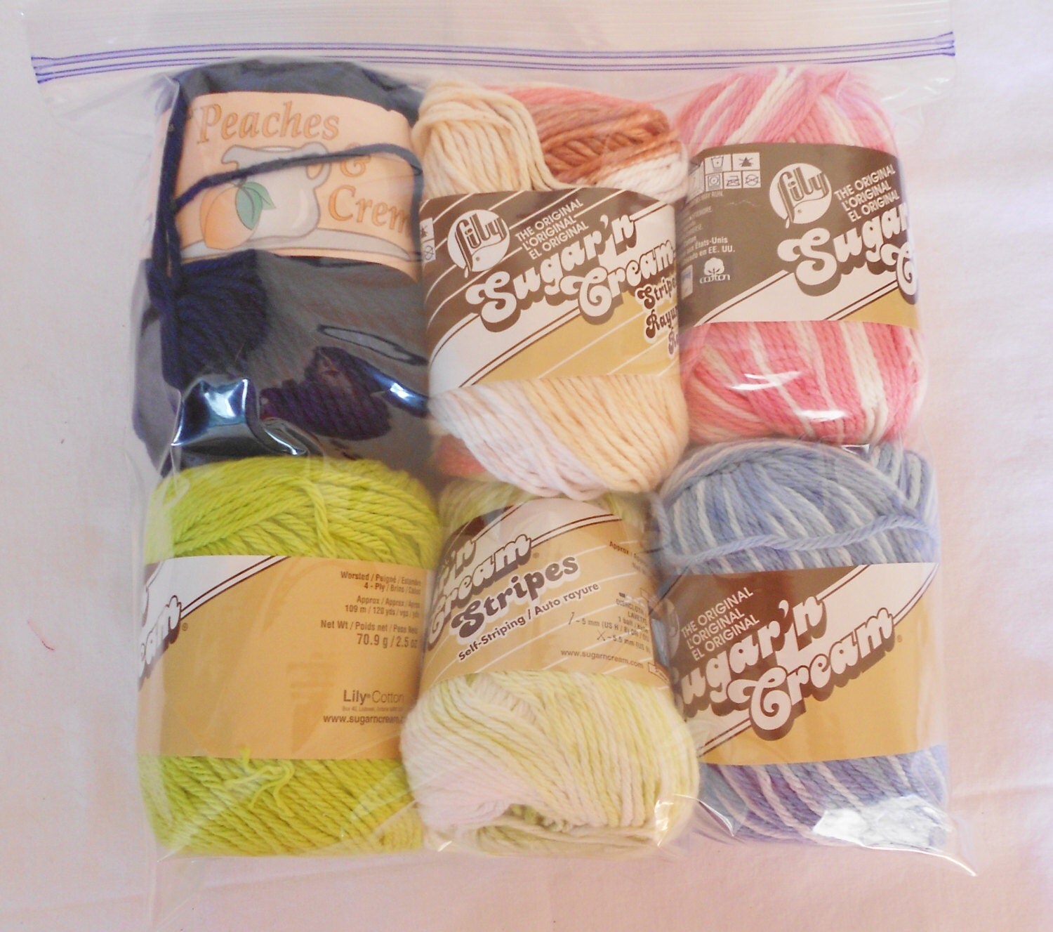 Cotton Dish Cloth Yarn Yarn Lot Sugar n Cream Yarn Knit