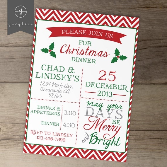 Christmas Dinner Invitations 10