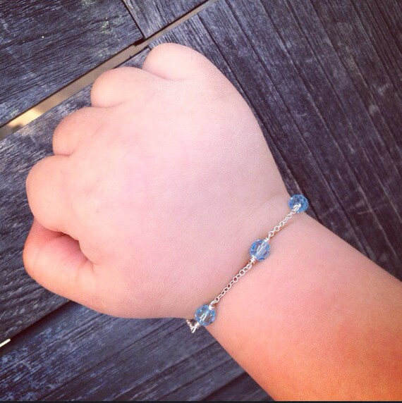 Items similar to baby bracelet , newborn bracelet , birthstone jewelry