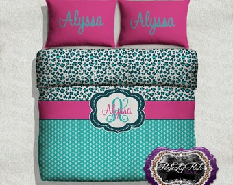 Fleur De Lis Theme Bedding Custom Design and Personalized Comforter or Duvet with Monogram