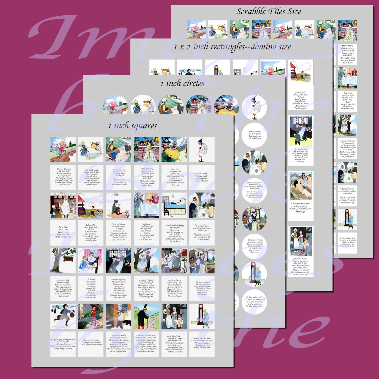 Mother Goose Nursery Rhymes Printables 24 by imagesbythebook