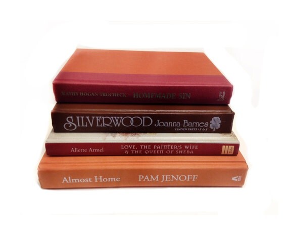 Shabby Brown and Burgundy Books Shabby Brown and Burgundy Books