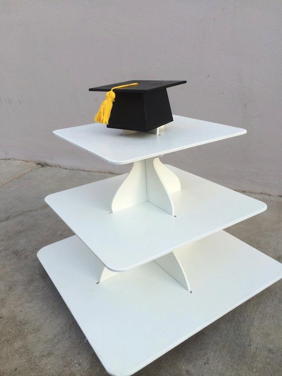 Graduation Themed 3 Tier cupcake stand