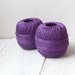 Linen Yarn for crochet , 2ply linen yarn, linen thread, purple //ONE ball