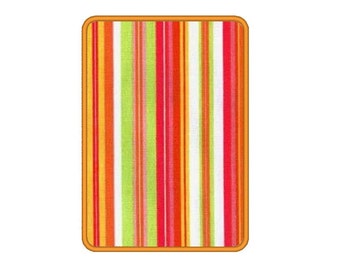 Basic Rectangle Shaped Frame Applique Embroidery Machine Design