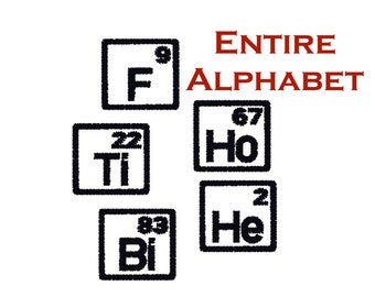 silver periodic ring table Machine Alphabet of Periodic Embroidery Entire Design Table Elements silver periodic ring table Machine Alphabet of Periodic Embroidery Entire Design Table Elements