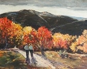 Modern autumn landscape oil painting by Thomas John Mitchell Modern autumn landscape oil painting by Thomas John Mitchell