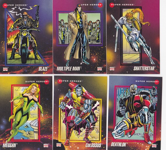 Items similar to Vintage Trading Card Marvel Universe SuperHeroes