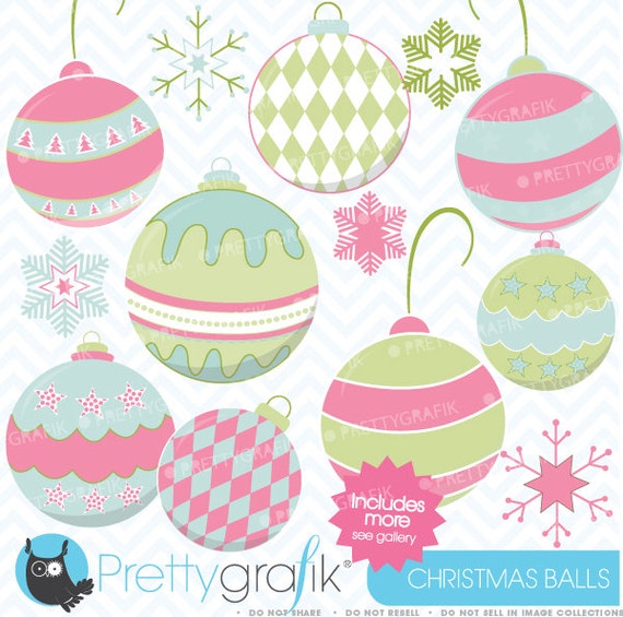 80% 0FF SALE christmas balls clipart commercial use, vector graphics, digital clip art, digital images - CL436 Il_570xn