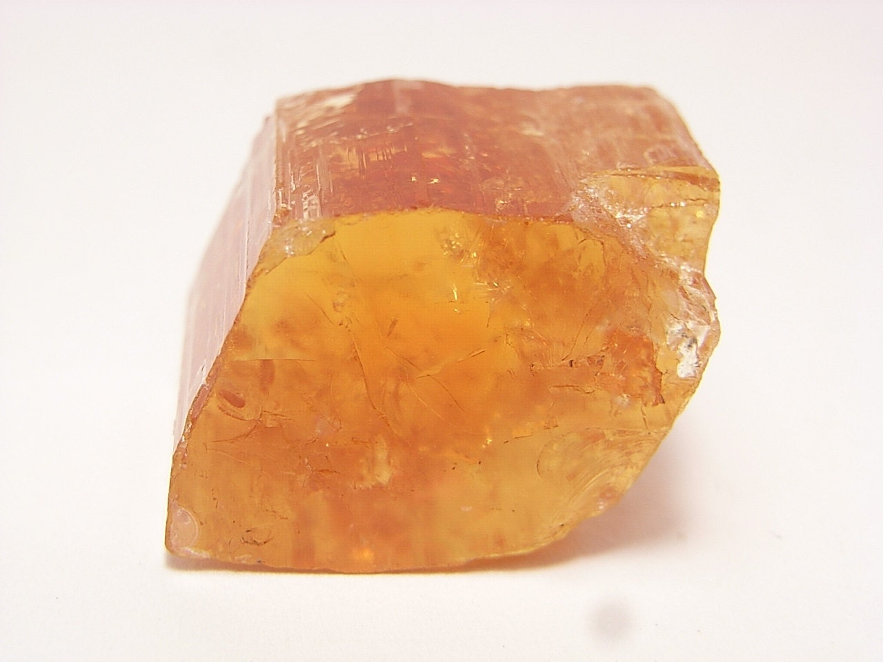 Imperial Topaz Brazil 71.2 carat raw facet rough crystal