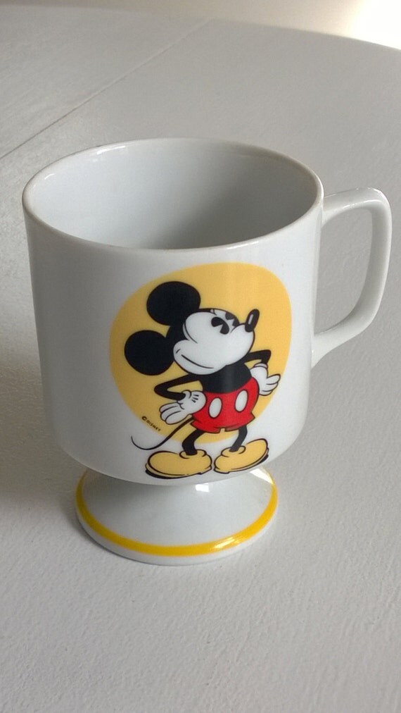 Vintage Mickey Mouse Mug by CassandrasNotebook on Etsy