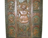 India Wall Panels Dancing Ganesha Handcarved Door Panels