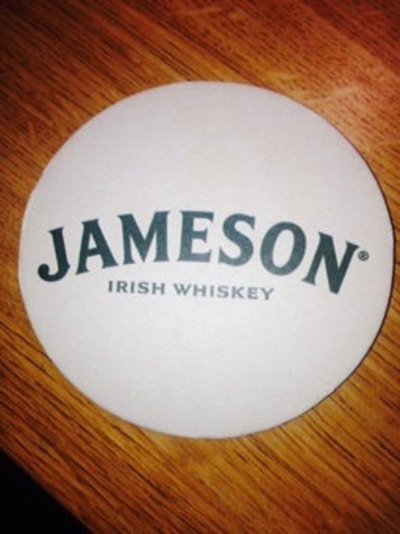 Jameson irish whiskey drink coaster by SSNE10 on Etsy