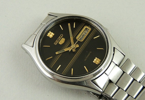 vintage seiko 5 automatic 21 jewels