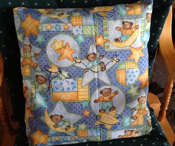 teddy bear throw pillow