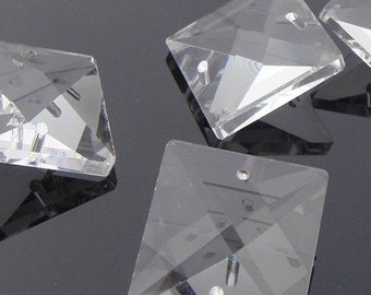  Chandelier Parts Square Crystal Jewelry Parts Wholesale Glass Crystals