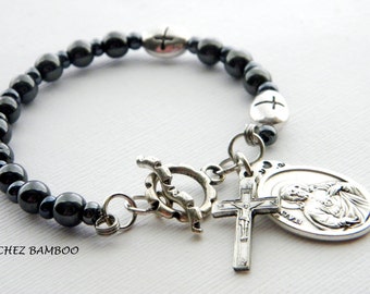 Rosary Bracelet,Wrap Rosary Bracelet,Religious Bracelet,Catholic,First ...