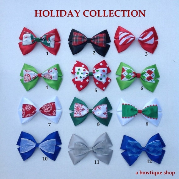Items similar to holiday collection bow on Etsy