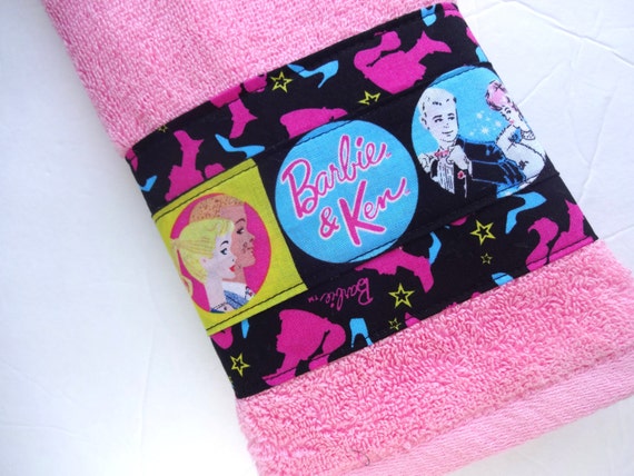 barbie retro beach towel