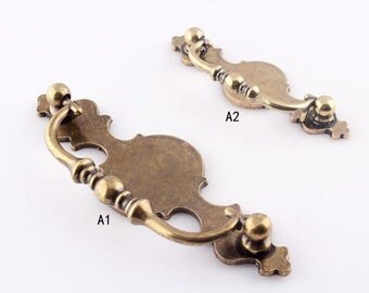 Antique Dresser Pulls Handles Hardware Kitchen Cabinet Pulls Handles / cupboard pull brass Drawer Pull Handles