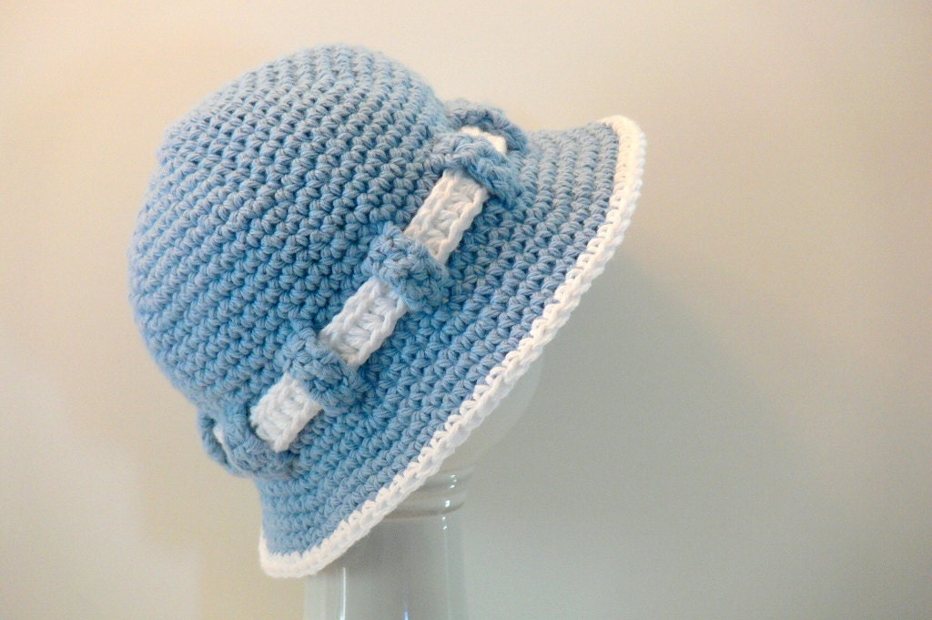 Crochet Pattern Baby Hat Sun Hat Beach Hat Summer Hat