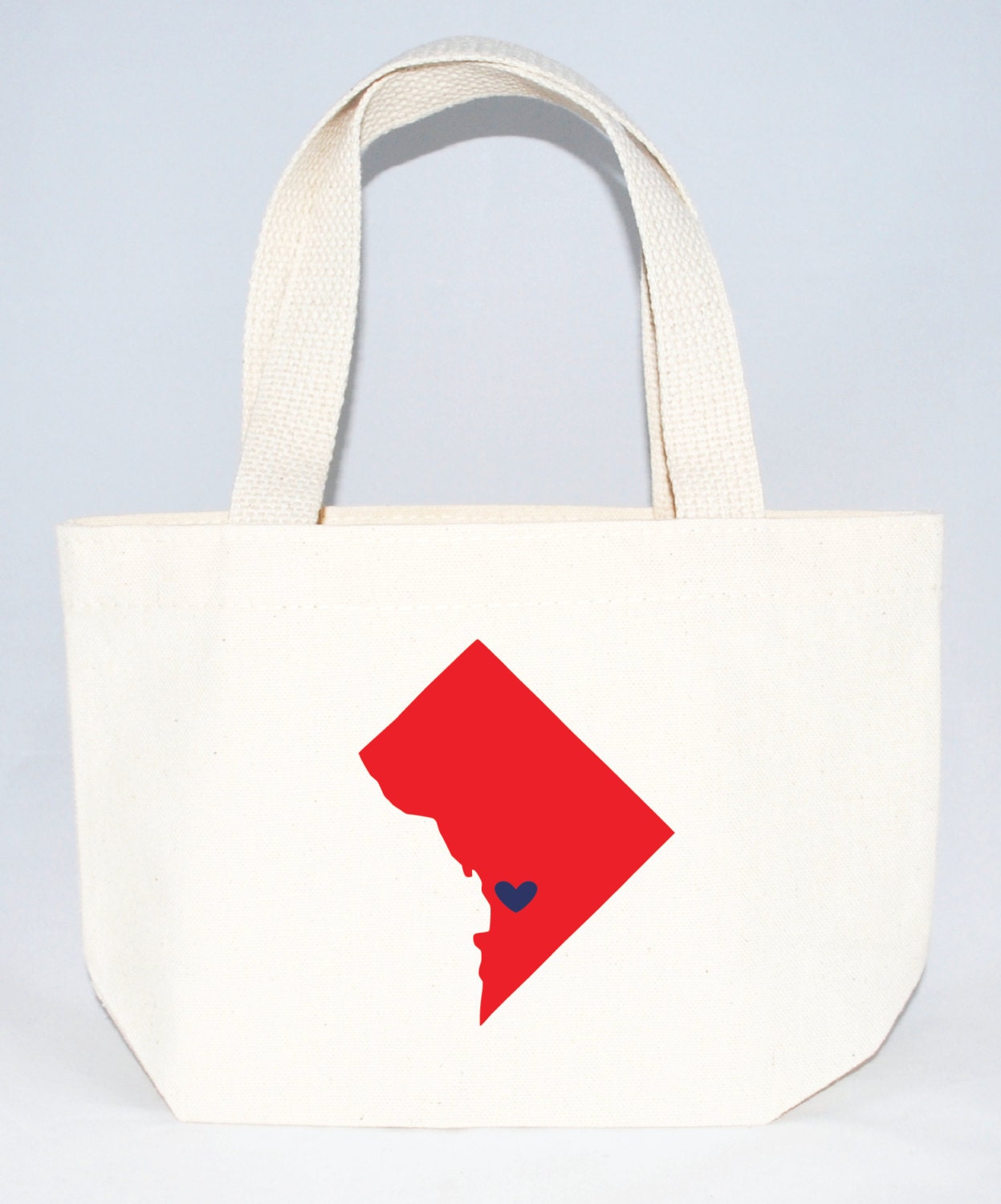 Set of 12 Washington DC Wedding Hotel Favors tote bags