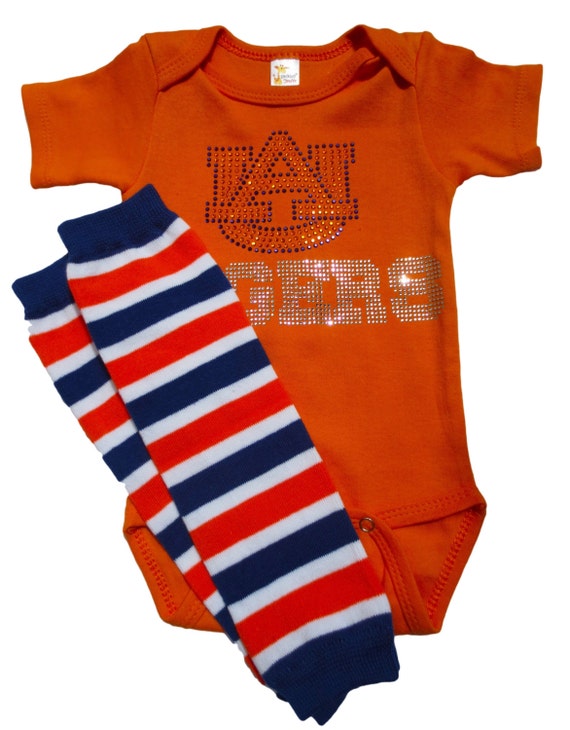 Items similar to Short Sleeve infant / Toddler Auburn Tigers Crystal