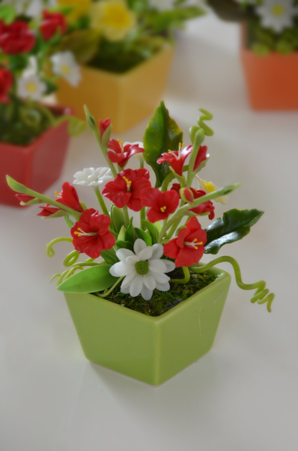 Handmade Red Gladiolus flower