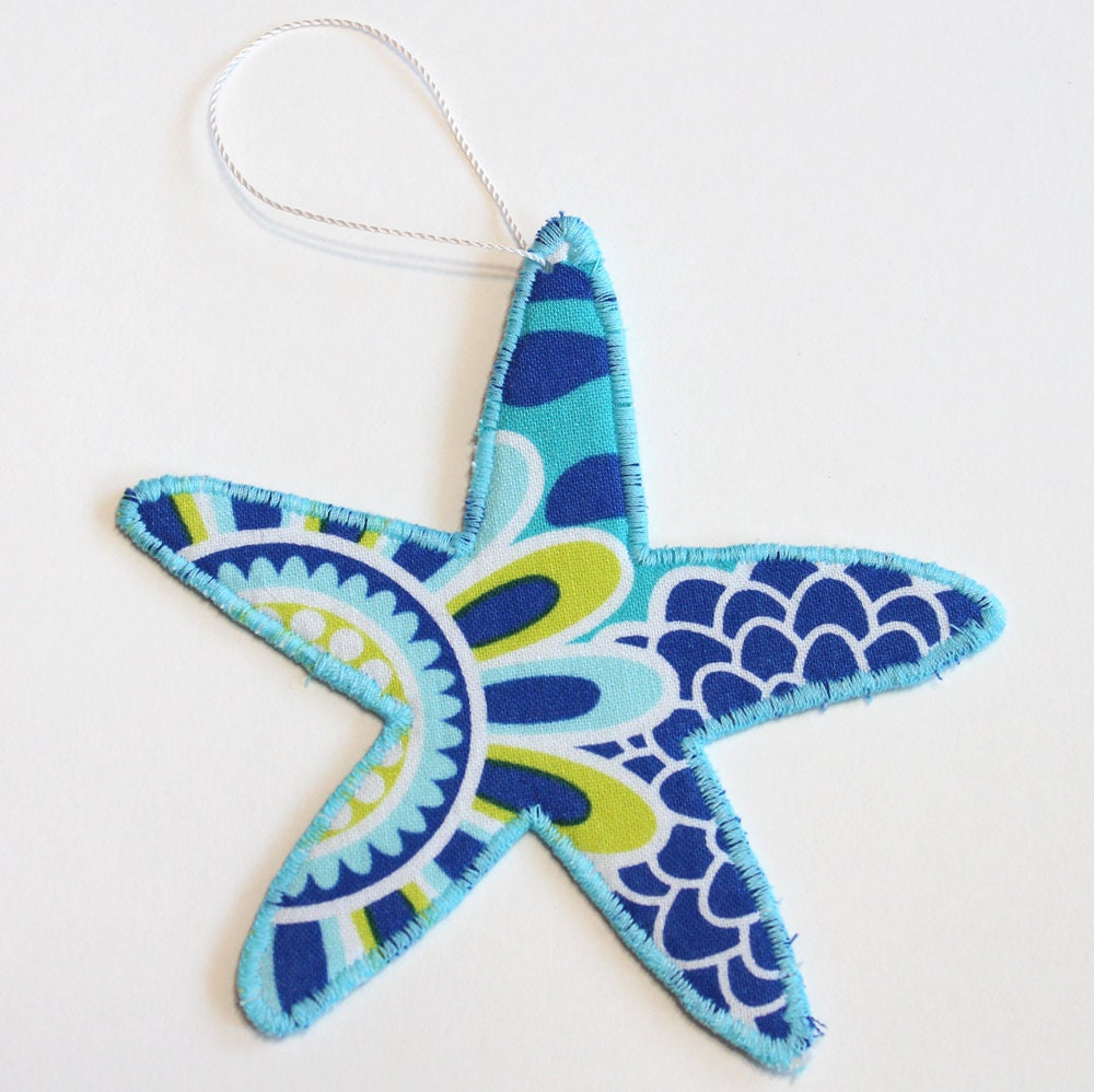 Starfish Christmas Ornament Handmade Sea Life Ornament Beach