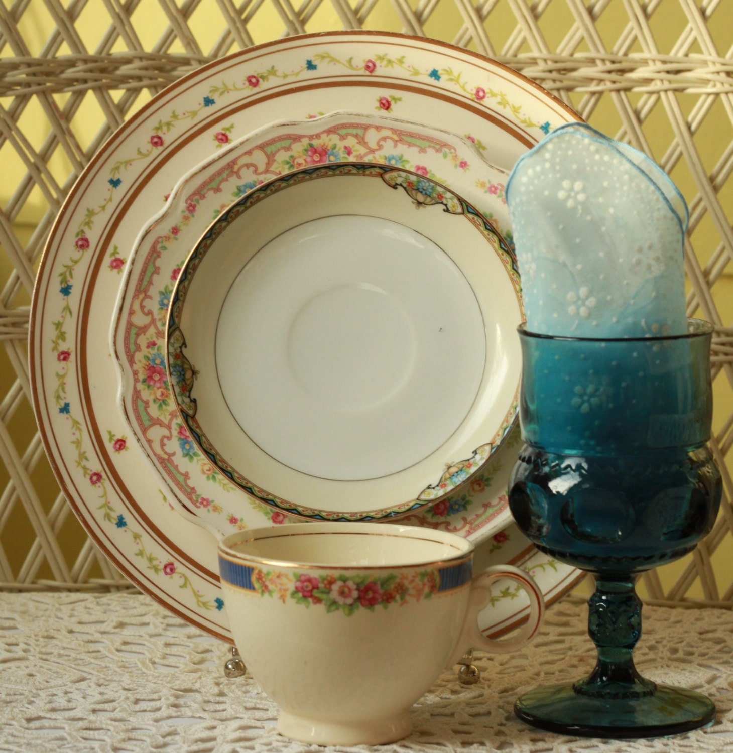 Mismatched Plates Mismatched Dinnerware by FancifulTableware