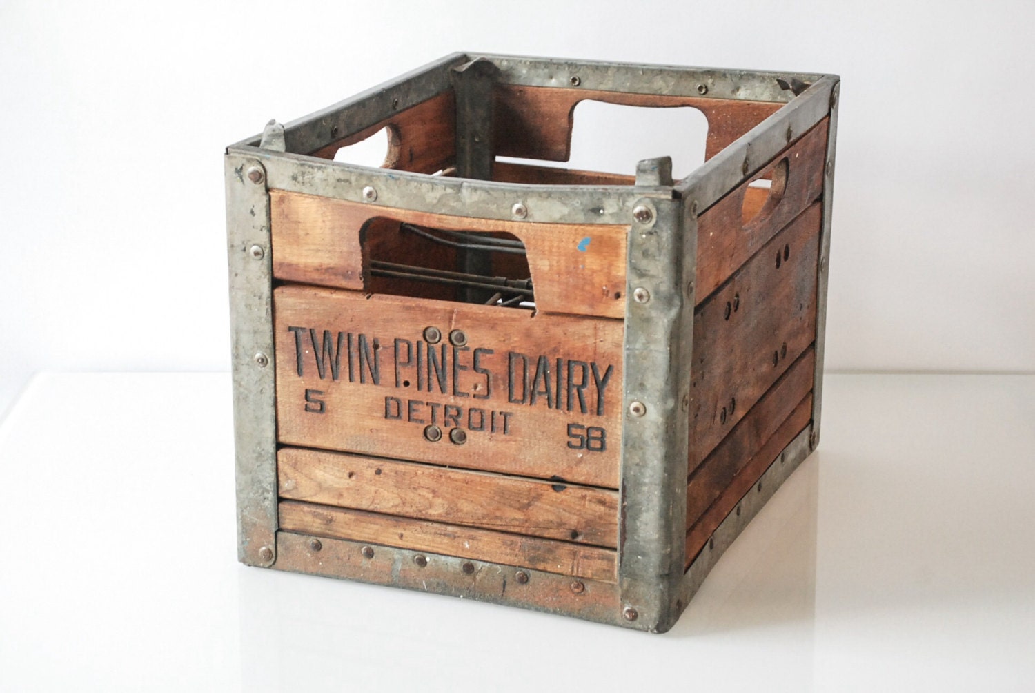 wood crate milk crate rustic wooden crates wood box Twin