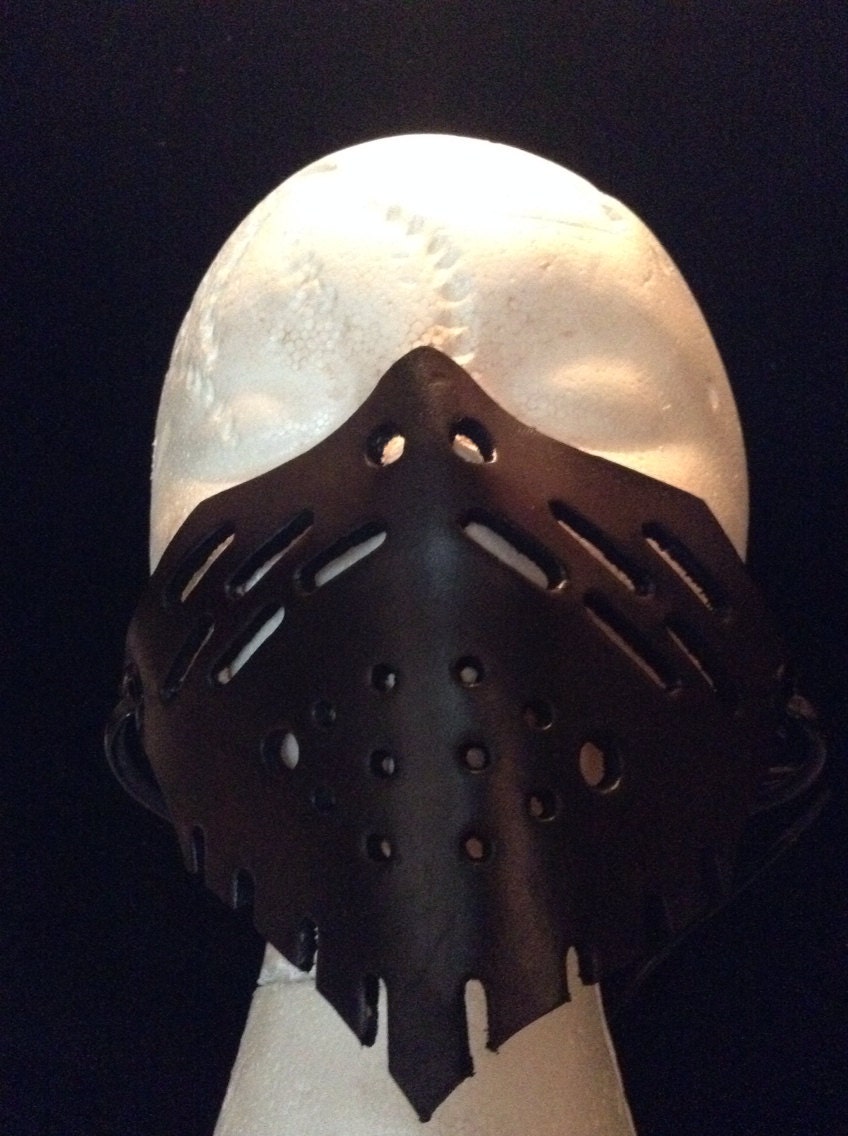 Molded Leather Face Mask