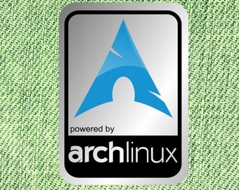 Aluminum Arch Linux Case Badge Sticker
