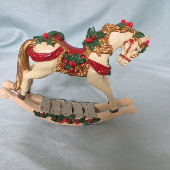 Rocking Horse_vintage christmas decor rocking horse_rocking